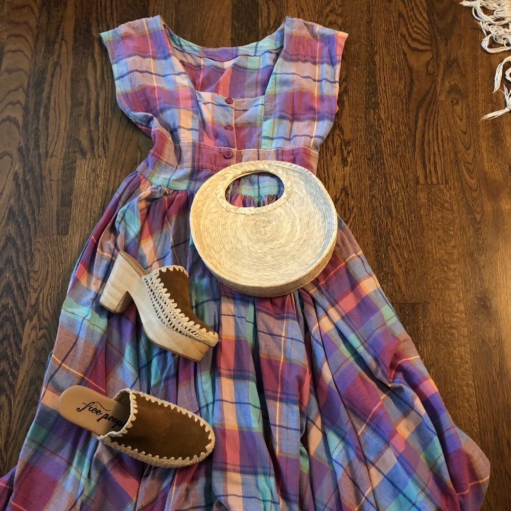 Vintage plaid dress
